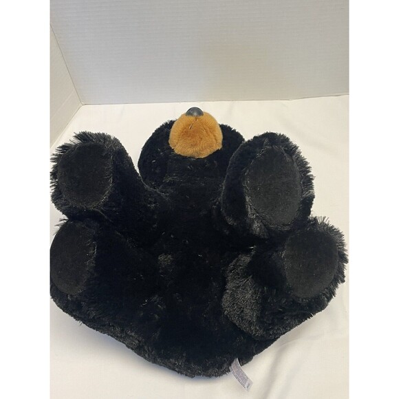 12" and 8” Soft Cuddly Sitting Black Bears Plush Aurora and Wild Republic Set - Picture 8 of 16